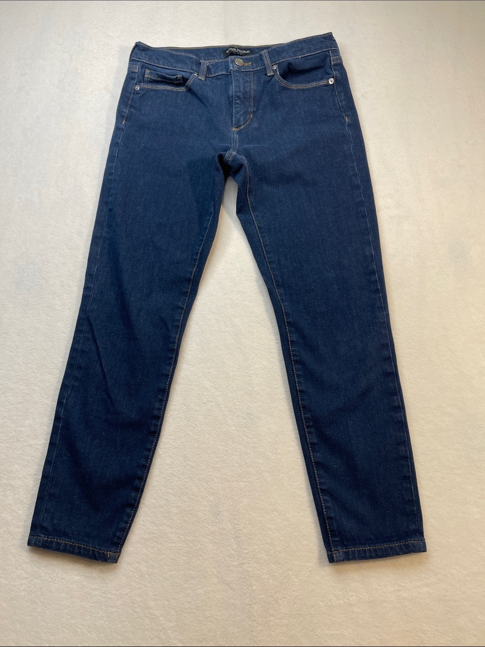 Banana Republic Dark Blue Denim Jeans SKINNY SIZE 27 SHORT WOMENS